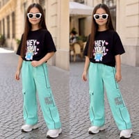 سوت بناتي • قطن ليكرا • ٤-١٢ سنة