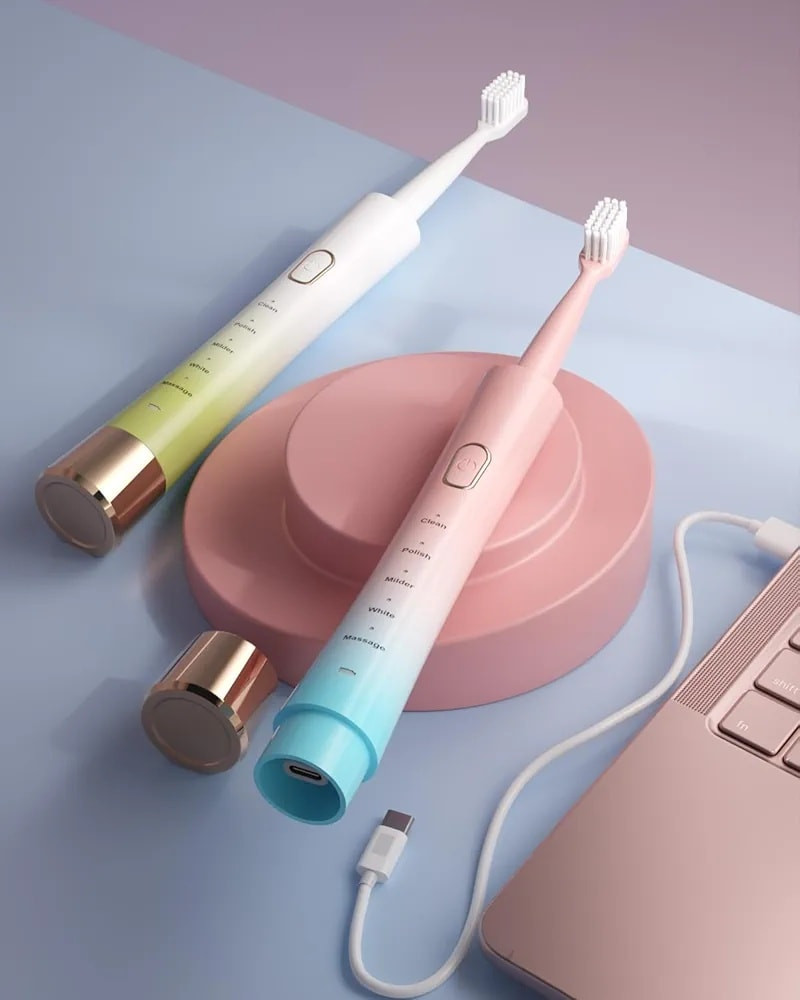 هذه فرشاة أسنان كهربائية صوتية بشحن USB ومقاومة للماء بتصنيف IPX7. 
مقاومة للماء بتصنيف IPX7، آمنة للاستخدام في الحمام. 
تتميز بـ 5 أوضاع تنظيف مختلفة (نظيف، تلميع، لطيف، تبييض، تدليك) لتلبية احتياجات العناية بالفم المختلفة. 
مؤقت ذكي مدمج يساعد في ضمان وقت تنظيف الأسنان الموصى به لمدة دقيقتين. 
تصميم بسيط وخفيف الوزن ومريح للحمل، مما يجعلها مناسبة للسفر.


**إذا كنت صاحب هذا الإعلان وتريد حذفه لأي سبب، رجاءا أرسل رسالة إلى الدعم الفني**