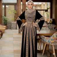 دراعة أردنية • كريب ناعم • مقاسات M-3XL