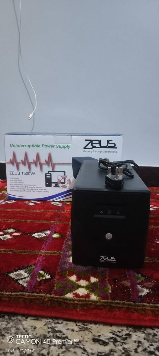 سلام عليكم UPS 1500VA من شركه ZEUS 
ستخدام سبوع فقط نظافه 100٪ مكاني بغداد جسر ديالى القديم


**إذا كنت صاحب هذا الإعلان وتريد حذفه لأي سبب، رجاءا أرسل رسالة إلى الدعم الفني**