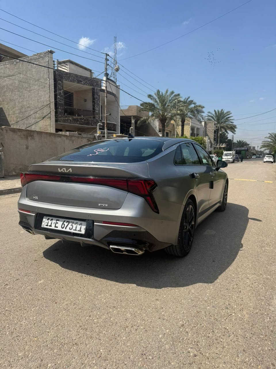 السلام عليكم
كيا K5 GT موديل 2025 فول موصفات
1-مكينه 2.5 تيربو 
2-مازدات ذكيه تصعد وتنزل وتفتر معه لاستدارة 
3-كشافات ضباب 5 كامرات بصمه
3-بك لايت LED
4-أشاير بالمري 
5- قماره البانوراما فتحتين
6-6 حساسات إماميه 
7- 6 حساسات خلفيه 
8-رادارات محيطيه امامي خلفي جانبي 
9-قياده ذاتيه 
10-توقف ذاتي
11-ستيرن حرف D رجاج 
12-تحديد مسار 
13-رادار تفاعلي 
14-مثبت سرعه
15-أوامر صوتيه 
16- شاشه متصله 
17-شاشة اعطال 
18-شاشة تكيف لمس 
19-هندبريك بصمه 
20- وضعيات قياده 
21-شحن لاسلكي 
22-اوتو هولد 
23-كرسي كهربائي جلد 
24-تدفئة مقاعد إماميه وتبريد
25-تدفئة ستيرن 
26-سماعات BOSE 
27-أضويه داخليه لمس 
28-داخل اسود بخياطة ال neon green
29-دبل جام
30-دفع رباعيAWD or TWD
31-تشغيل عن بعد
32- اضويه ترحيب عد القتراب
33-ستيرن رجاج منبه
وباقي المواصفات معروفه 
حادثها موضح بالصور تصليح بنيد وباب السايق وقبق الجنطه وتبديل جاملغ 
للاستفسار ***********
