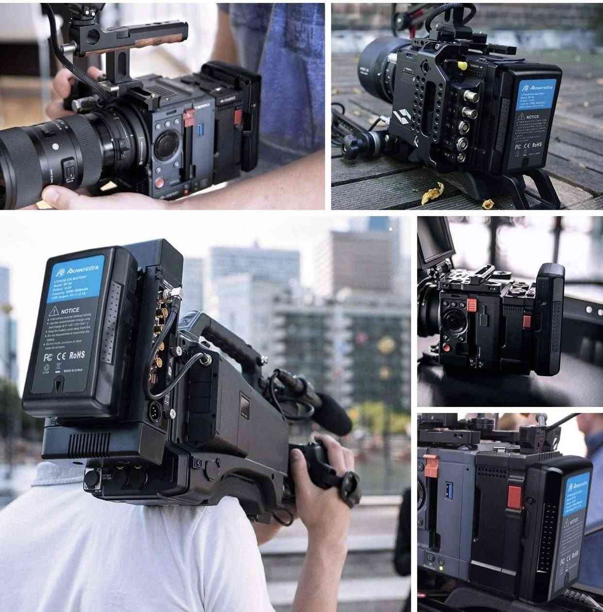 بطارية ليثيوم أيون من نوع V-Mount (V-Lock) تحمل العلامة التجارية Powerextra، وتحديداً الموديل BP-95.السعة والجهد: تتميز بسعة تبلغ 95 واط/ساعة (95Wh) أي ما يعادل 6600 مللي أمبير/ساعة (6600mAh)، وتعمل بجهد 14.8 فولت.المنافذ: تحتوي على مخرج USB بقدرة 5 فولت/2.1 أمبير لشحن الأجهزة الأخرى.الاستخدام: مصممة خصيصاً لتشغيل كاميرات الفيديو الاحترافية ومعدات التصوير (مثل كاميرات Sony Broadcast) التي تستخدم قاعدة V-Lock


**إذا كنت صاحب هذا الإعلان وتريد حذفه لأي سبب، رجاءا أرسل رسالة إلى الدعم الفني**