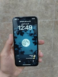 ايفون x s max ذاكرة 256  بطارية 78  تك سيم + شريحة الكترونية  فيس ايدي...