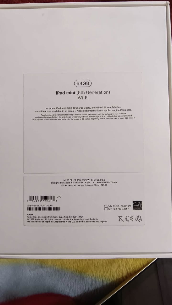 ايباد مني 6
النضافه 100/80
للبيع السعر 300
المكان النجف الاشرف


**إذا كنت صاحب هذا الإعلان وتريد حذفه لأي سبب، رجاءا أرسل رسالة إلى الدعم الفني**
