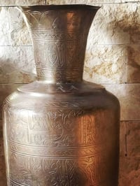 فازه نحاس • عتيقه الأربعينات/الخمسينات • ارتفاع ١م