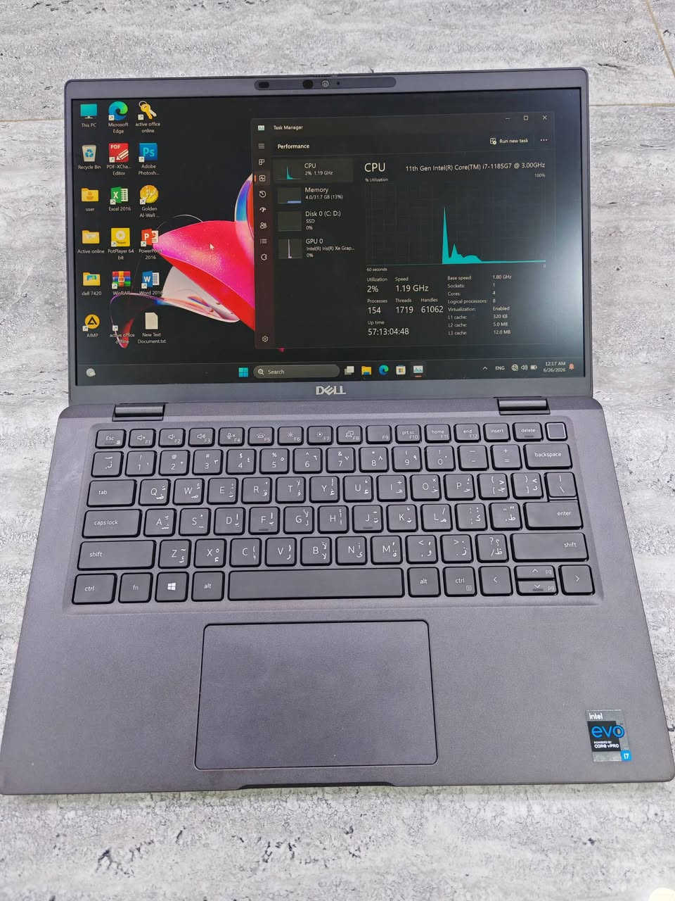🔥 أداء جبار وحجم مثالي! لابتوب Dell Latitude 7420 متوفر الآن 🔥
​لابتوب من فئة الأعمال الراقية يجمع بين قوة الأداء، سرعة الاستجابة، والمتانة، بسعر مميز جداً! 💻✨
​📌 المواصفات والمميزات:
​المعالج: Intel Core i7 (الجيل 11) - قوة مطلقة لإنجاز المهام الثقيلة.
​الرام: 32GB DDR4 - الأسرع لتعدد المهام وتشغيل أثقل البرامج بسلاسة وبدون تقطيع.
​الهارد: 256GB SSD NVMe - لسرعة فائقة في إقلاع الويندوز وتحميل البيانات.
​الشاشة: 14 بوصة - الحجم العملي الأفضل للتنقل، مع حساسات دوران لتعديل اتجاه الشاشة تلقائياً.
​الأمان: مزود بحساس بصمة الوجه (Face ID) لتسجيل دخول سريع وآمن.
​التصميم: متين، خفيف الوزن، ومصمم ليتحمل ضغط العمل اليومي.
​💰 السعر: 550 ألف دينار عراقي فقط!
​📍 العنوان: بغداد - شارع الصناعة - مجمع الرياش - مكتب اليسر.
​💬 للحجز والاستفسار:
نسعد بتواصلكم عبر رسائل الصفحة، أو واتساب على:
📞 ***********
​#ديل #لابتوب #Dell_Latitude #مكتب_اليسر #شارع_الصناعة #بغداد #عروض_لابتوبات
