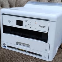طابعة ابسون c5390 عداد 322 صفحة فقط طباعة فقط وليس سكنر  ملون وعادي  م...