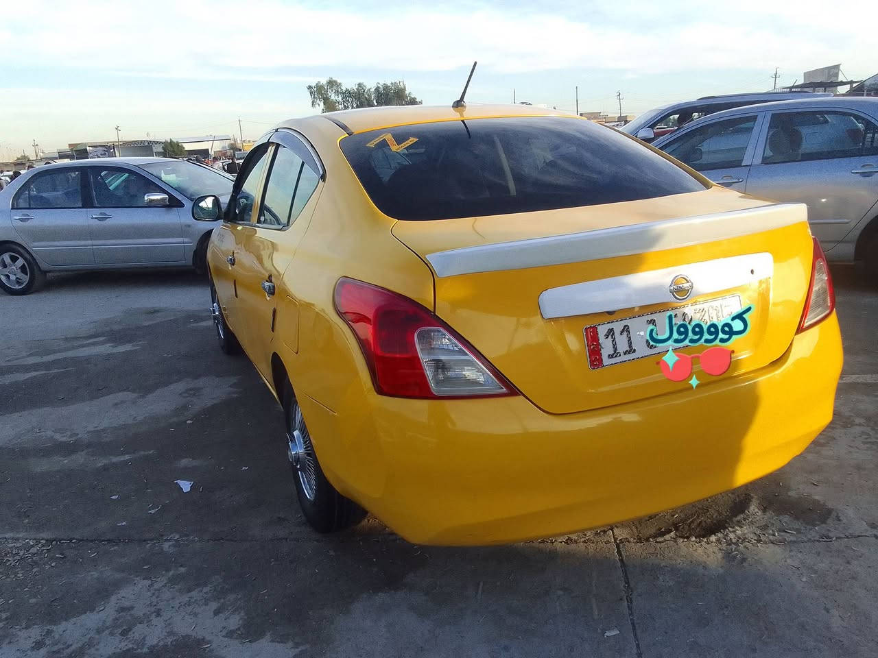 سلام عليكم نيسان فيرسه موديل2013سياره جاهزه صدر جديد هسه شاده ويه مشط اوكير هم جديد شديته مكينه لاصرف ولا بخار سياره خيرمن الله تخم تاير جديد بيهه طخه من وره خفيفه مواصله حوض اوبيهه مكانات تصفيه مال تكسي رقم جديد شرط تحويل مكاني كركوك سعر 88بيهه مجال لطيبين ***********
