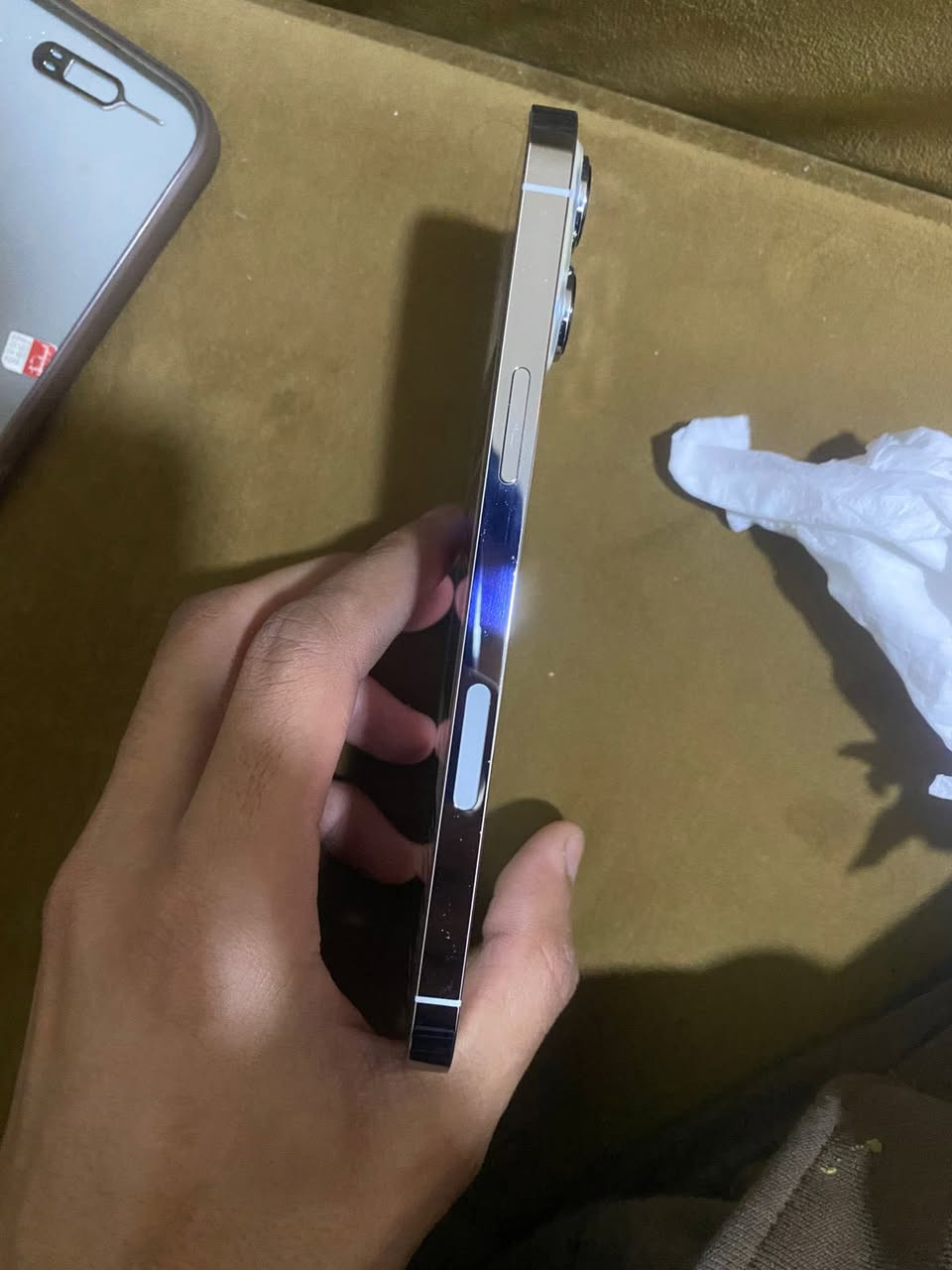 السلام عليكم 
كباتن ايفون 13 برو ماكس 
256 
بطاريه 80 
شاشه مبدل بس اصليه 
فيس ايدي شغال 
باقي القطع كله بلادي جهاز كلش نضيف 
590 قفله كلش مكاني بغداد الزعفرانية 
سبب البيع متوازي ع فلوس مال قسط

+964 776 097 2336


**إذا كنت صاحب هذا الإعلان وتريد حذفه لأي سبب، رجاءا أرسل رسالة إلى الدعم الفني**