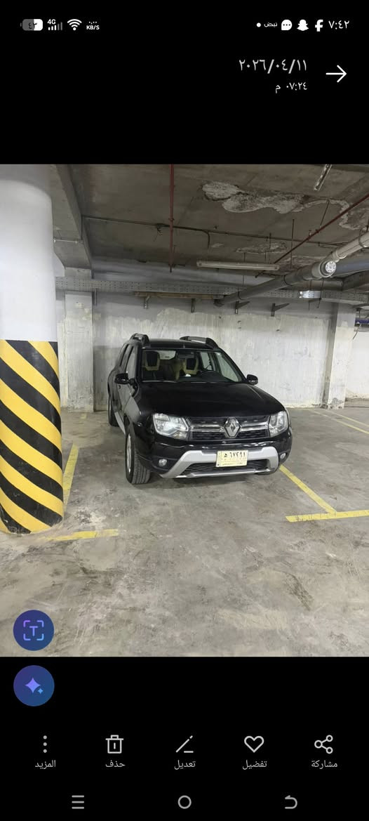 سيارة للبيع رينو داستر للبيع موديل ٢٠١٨ محرك ٢٠٠٠ ماشي ٤٣  بغداد تلفون ***********
