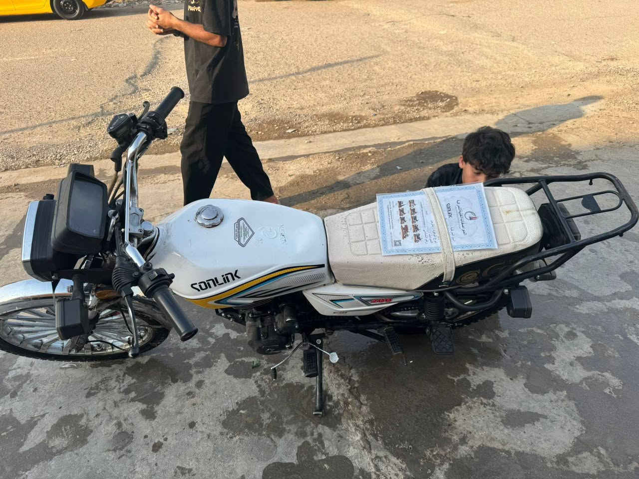 درجة يرانيه سونك البيع مديل 2025 دراجه منزله بيدي صار 3اشهر دراجه مكينه كفاله من كلشي يرادله ترتيب قليل سعر 625بيه مجال مكان الشعب ***********
