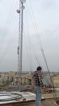 تم صيانه برجين  برج في منطقة الشعلة ١٢ متر  وبرج في ابو نؤاس رباعي ١٥ ...