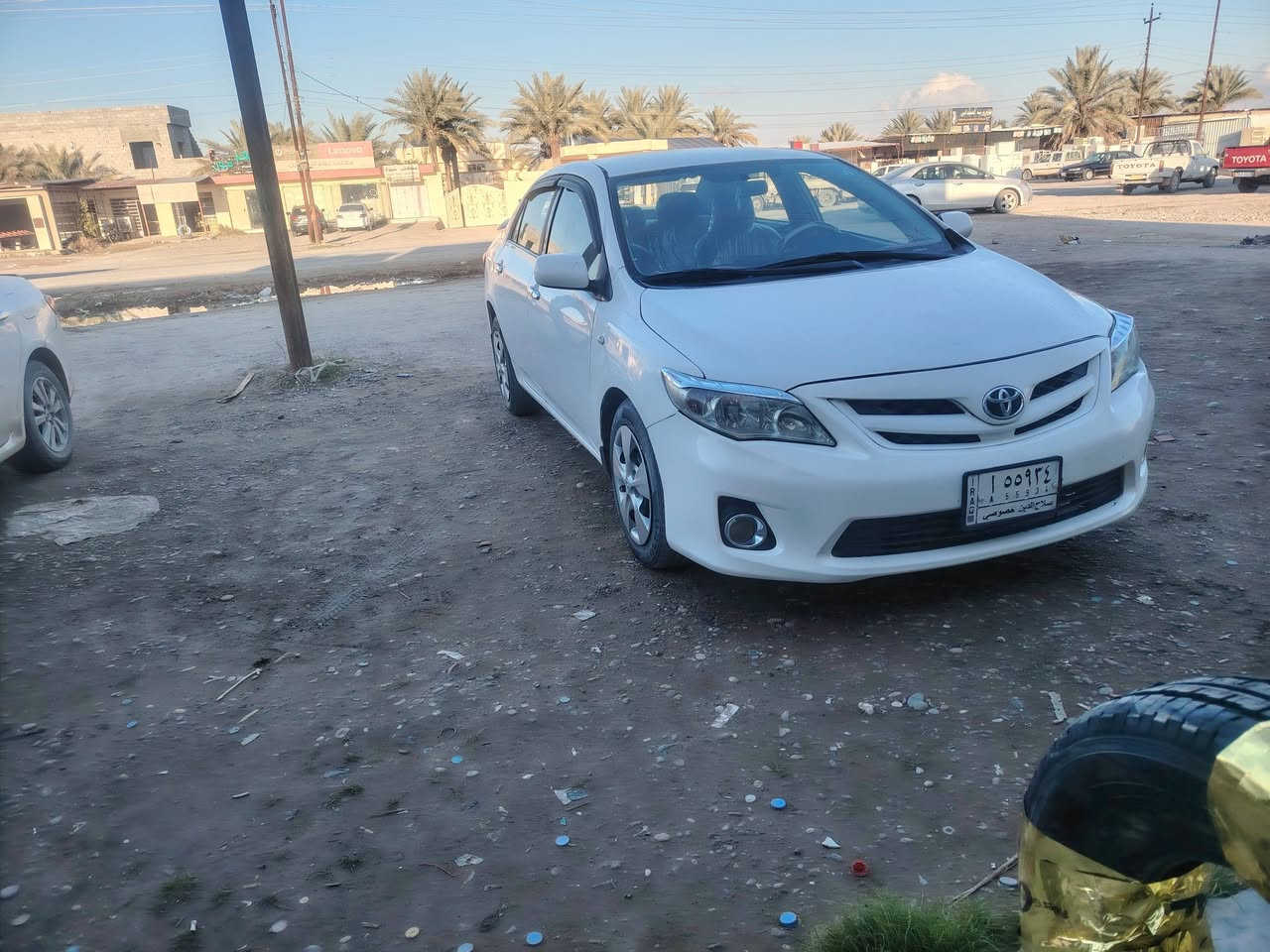 للبيع كورلا موديل ٢٠١٢ وارد خليجي بيه جاملغ خلفي وبابين صبغ محرك 18 كير محرك شرط هزه جديده  سنويه جديد صدر جديد تايرات اربعه جديد السعر المطلوب ١٠٧ بيه مجال الشراي يتصل على *********** مكان السياره العلم اربيضه
