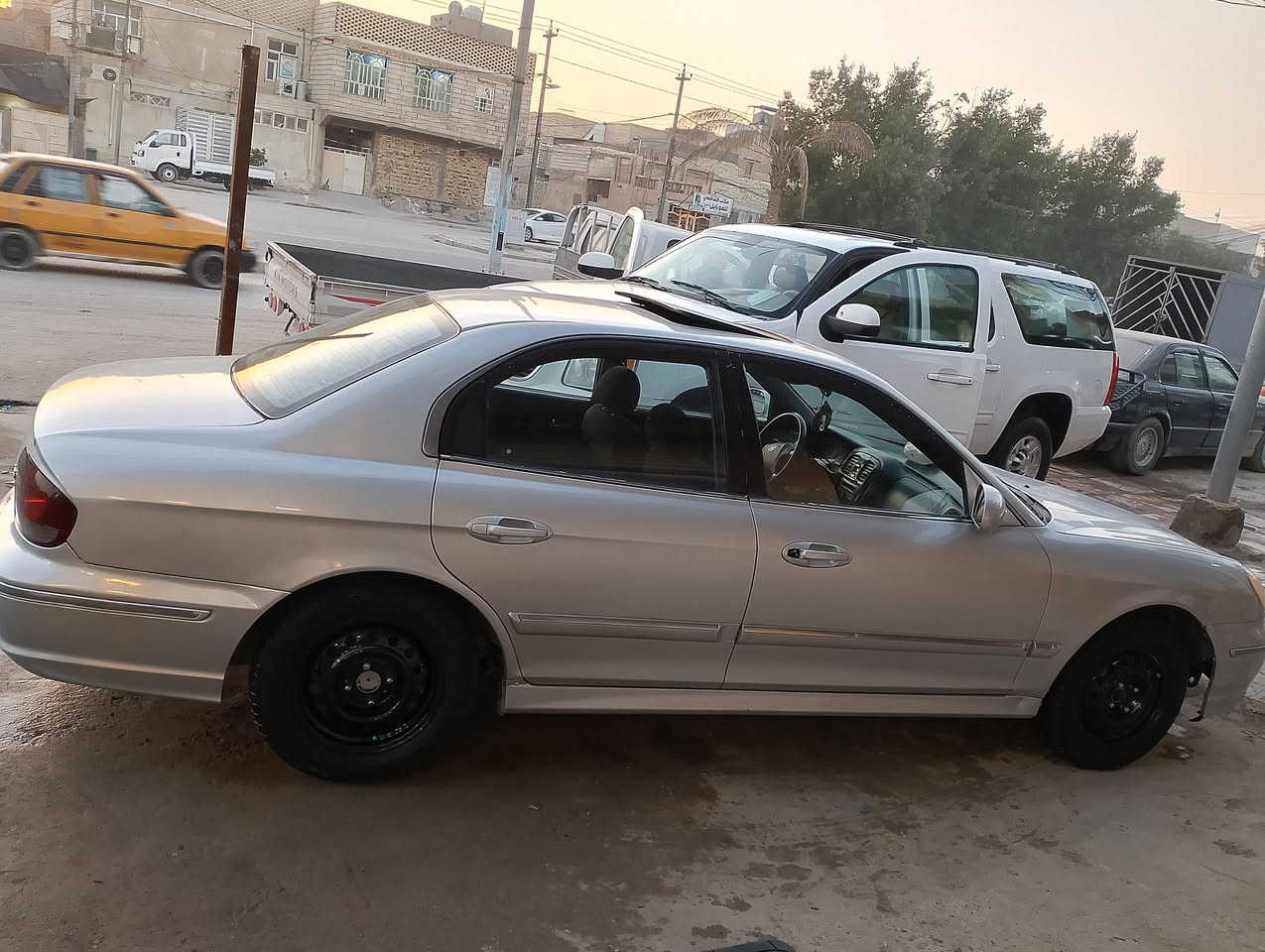 سونتا وفود مديل 2003
6 سلندر 2700.  محرك كير جدد تبريد ثلج حداديه 90 بلميه تخم تاير جديد بلكات بخاخات مسطره قاعدة فيوزات كله جديد.  رقم بغداد نكليزي Z     سياره مكفوله فقط صبغ.   دحجه كلش بسيطه  جاملغ خلفي بنية رجعت بك عليه ودحجته   فتحه شغاله ترايك وين مايعجبك  عنوان النجف الكوفه 
***********
السعر 63 مجال قليل.
