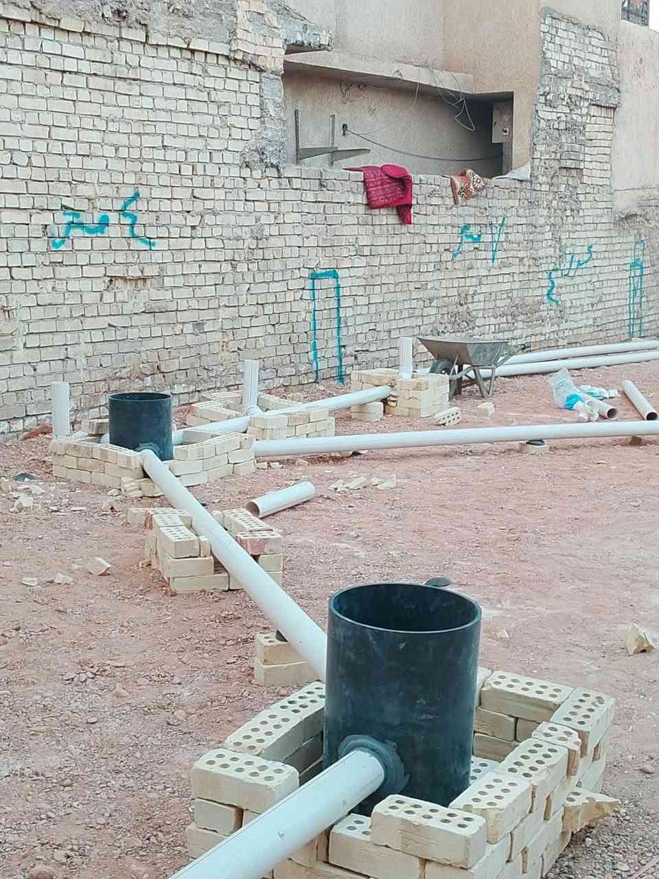 اليوم تم تأسيس رفت مجاري في منطقت الفين 
***********

