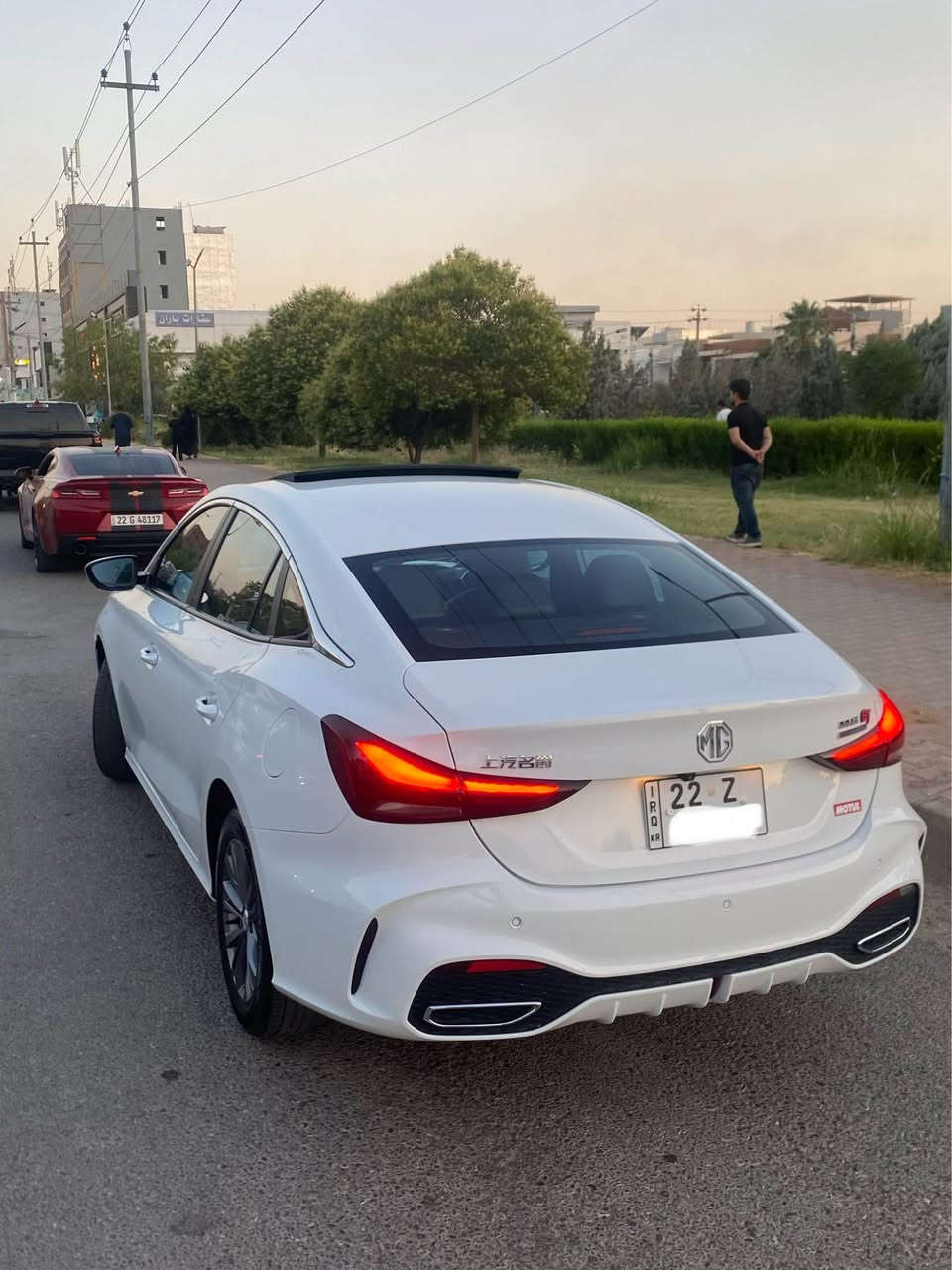 MG.      GT.      2025. 
سةيارةكة هيج هيجي نيية سبووغ تةعديل تةزرة قوپو شوخت بةشةرت فوول فوول مواسةفات سلايت بةسمة ٤كاميرة لايتو بةگلايت ليد شاشة ئةكتيڤو چوار زمان كوشن جلد رةشو سور دووبةسمةي بيلادي لةگةلة بةرمةجةي ديلكوي بوكراوة  رةقةموو سةنةووي فةعس هةزة نويية بو زانياري زياتر بيوةندي بكة بة ***********واتساپ أربيل, العراق
