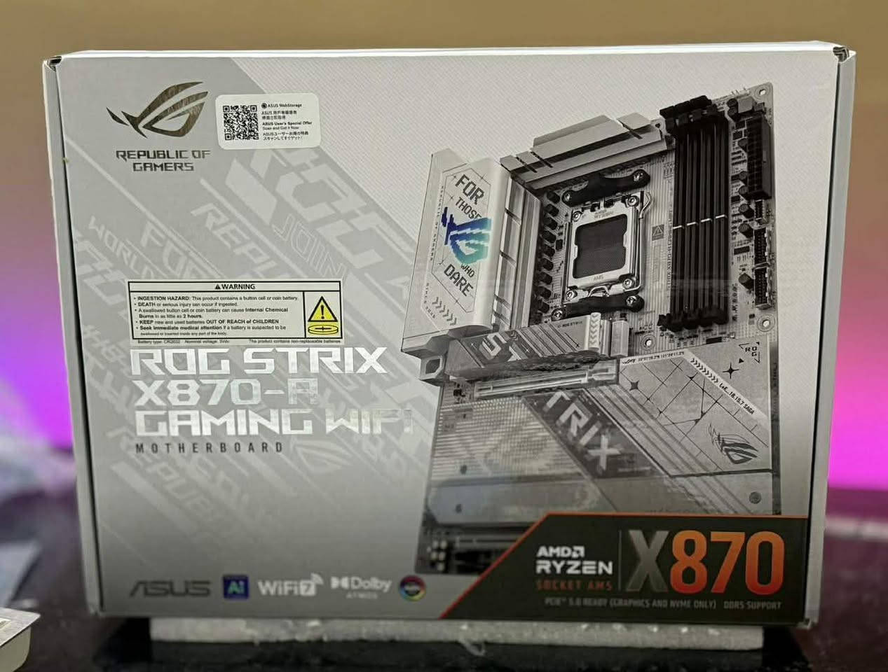 شرط الفحص والضمان
R9 7900x3d try 

asus Rog x870-A

مستخدمات جدا قليل 
ضمان ٣ شهور 
السعر مليون ٢٥
يتوفر توصيل جميع محافظات العراق


**إذا كنت صاحب هذا الإعلان وتريد حذفه لأي سبب، رجاءا أرسل رسالة إلى الدعم الفني**