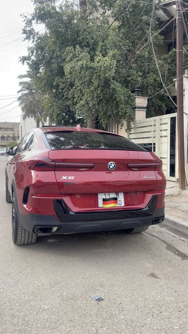 2023   BMW X6  40i 
  المسافة المقطوعة    - 44 الف ميل
----------------------------------------------------- 
✅ المواصفات :
الموديل: 2023
الوارد: امريكي – قطعة واحدة صبغ
🆔 الرقم: بغداد
مغلفة ppf
الممشى: 44,000 ميل
المحرك:6 سلندر تيربو
السعة: 3.0 لتر (3000 CC)
• سقف بانوراما
• مقاعد جلد كهرباء مع ميموري
• تدفئة كراسي + حافظات أكواب
• داتا شو 
• بصمة تشغيل وبصمة جميع الأبواب
• 4 كاميرات 360 درجة
• جنطة خلفية كهرباء
• لايتات LED أمامية وخلفية
• نظام قيادة ذكي ومساعدات أمان متقدمة
• تحكم مقود متعدد الوظائف
• نظام صوت فاخر
• مرايا كهرباء قابلة للطي
• مكيف أوتوماتيك متعدد المناطق
• السيارة نظيفة جداً ..
للتواصل 
***********
