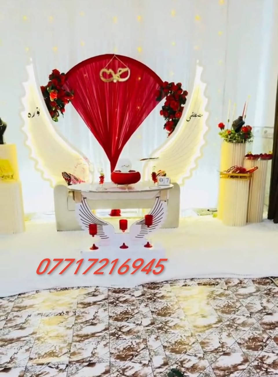 💍 ليلة العمر تبدأ من هنا 💍
أرقى كوشات الأعراس والخطوبة
تصاميم فخمة تناسب جميع الأذواق
مع خدمة مميزة وأسعار مناسبة.
 #للحجز***********
  العمل بمحافظة البصرة فقط
