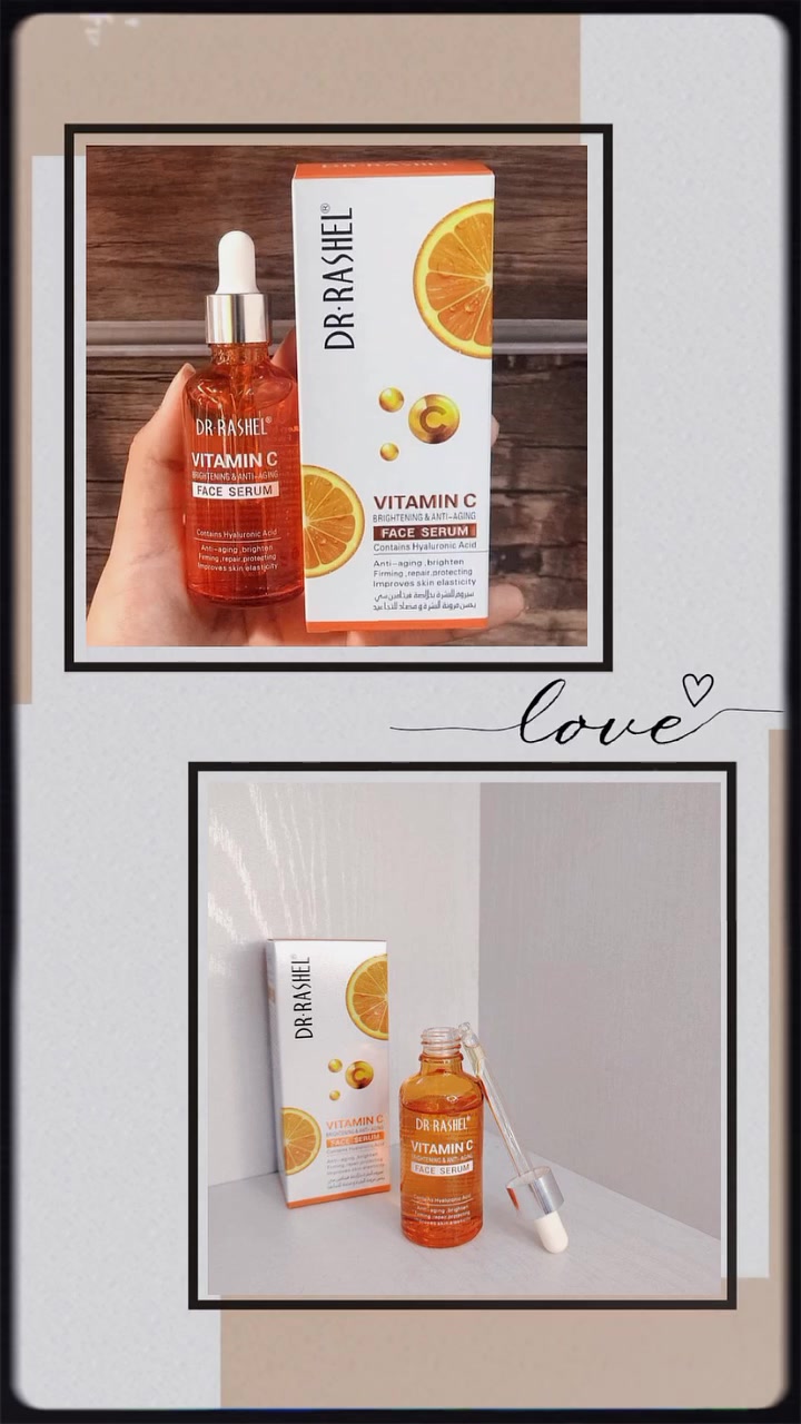 🍊 سيروم فيتامين سي دكتور  راشيل 🧡🧡
🍊- يحارب التصبغات الجلدية والرؤوس السوداء والتجاعيد
🍊 يفتح اللون 
🍊- يحفز انتاج الكولاجين
🍊- يعطي اشراقه ونضاره ولمعان للبشرة
🍊- يحارب التصبغات الجلدية والنقط السوداء
🍊- يحسن من ملمس ونعومه الجلد


**إذا كنت صاحب هذا الإعلان وتريد حذفه لأي سبب، رجاءا أرسل رسالة إلى الدعم الفني**