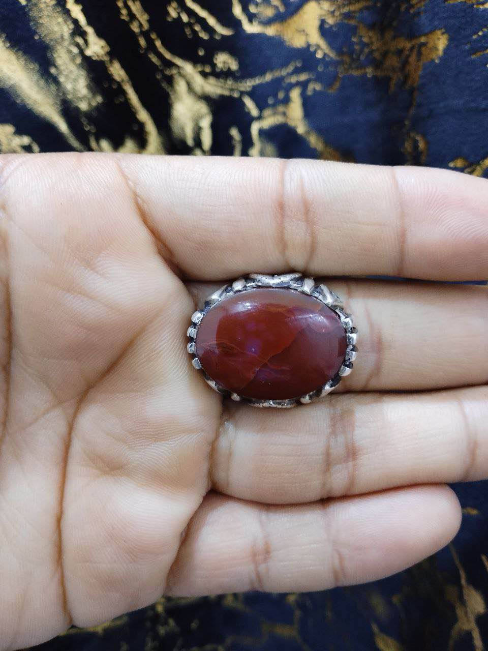 اللهم صل على محمد وال محمد 
خاتم عقيق يماني احمر خشن
قطعه في منتهى الجمال والروعه
صياغه حماده vip فضه عيار 990
مقاس الخاتم 23
يوجد توصيل جميع المحافضات⁩ البصرة, العراق


**إذا كنت صاحب هذا الإعلان وتريد حذفه لأي سبب، رجاءا أرسل رسالة إلى الدعم الفني**