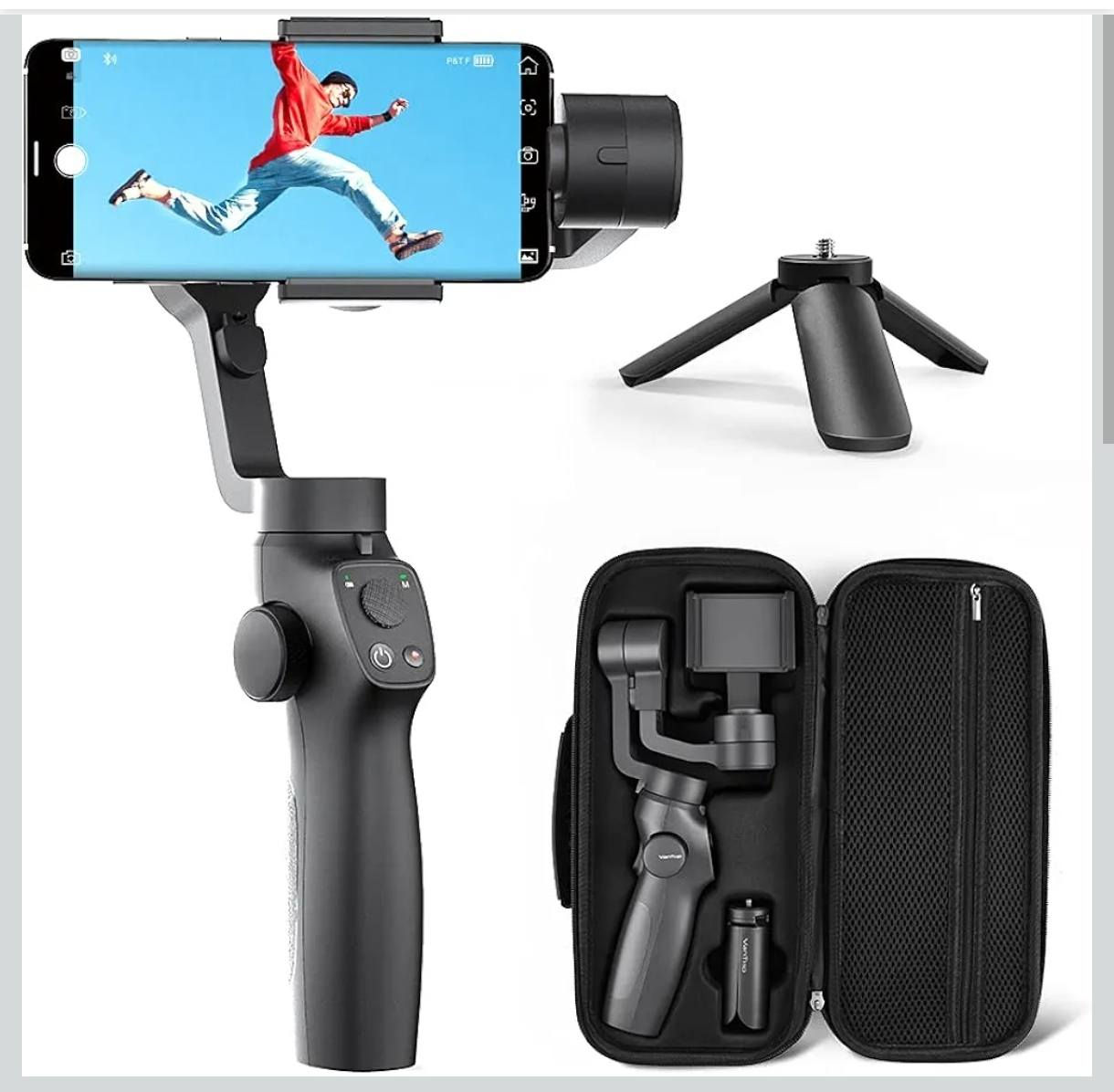 متوفر ستاند تصوير گمبل 3 محاور موديل VanTop Nimbal M3
جهاز VanTop Nimbal M3 هو مانع اهتزاز (Gimbal) ثلاثي المحاور مصمم خصيصاً للهواتف الذكية، ويساعد على التقاط فيديوهات سينمائية
ناعمة وسلسة وبدون أي اهتزازات أثناء الحركة.
خاص واتساب ***********
