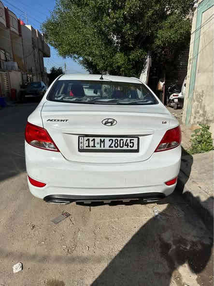 اكسنت موديل 2015 خليجي ماشية (82) رقم بغداد انكليزي الجديد  باسمي سنوية وهزة جديدة محرك 1600 دوش دبل قطرة ممتاز كير اوتو ممتاز فتحة سقف فول مواصفات  ارضية مغلفة جلد عده الشركه وكتلوكاتها تبريد تدفئة ممتاز للاتصال *********** متوفر واتس اب السيارة بدون صبغ بدون حادث  بدون تبديل فقط دوسة اسفل باب مكاني بغداد  سنويه بأسمي  للبيع السعر 116$ بغداد
