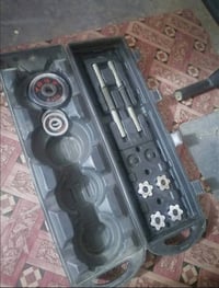 وبركاته قاعة حديد مع جنطة اثقال للبيع السعر300 وبيها مجال للأستفسار ال...