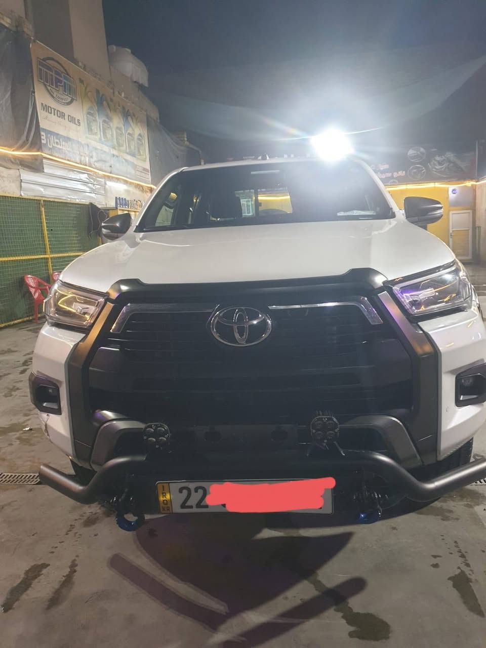 السلام عليكم اللبيع تيوتا هايلوكس ٢٠٢١ محرك ٦ سلندر 4.000
بصمه تشغيل 
حساسات امامي خلفي رادارات 
تبريد ثلج 
تخم تايرات جدد 
شادله درع امامي وخلفي وبلوجكتر 
سونار بيه 
مكان بغداد المنصور 
***********
