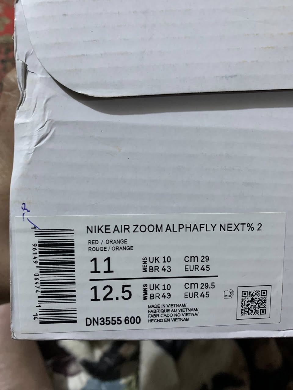 نايك زوم اكس قياس 45 طول القدم 29سم مع علبة الوكالة اصلية 100‎%‎ مع جواريب هدية السعر 50 مع التوصيل


**إذا كنت صاحب هذا الإعلان وتريد حذفه لأي سبب، رجاءا أرسل رسالة إلى الدعم الفني**