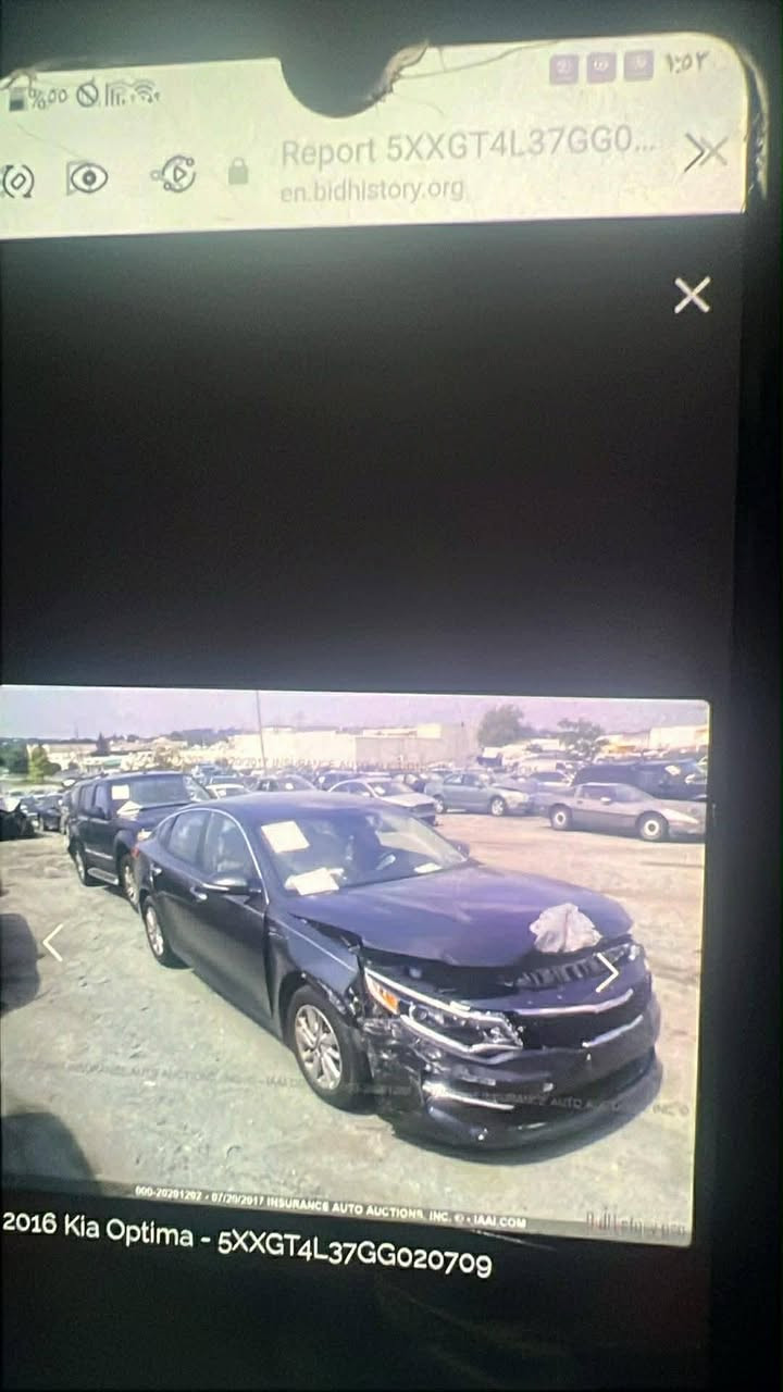 كيا اوبتيما امريكي 16 بسمي رقم انكليزي سياره جديده مكينه وكير مامفتوحات ماشيه 74 فقط السعر 125 سياره مال جناي 
***********
