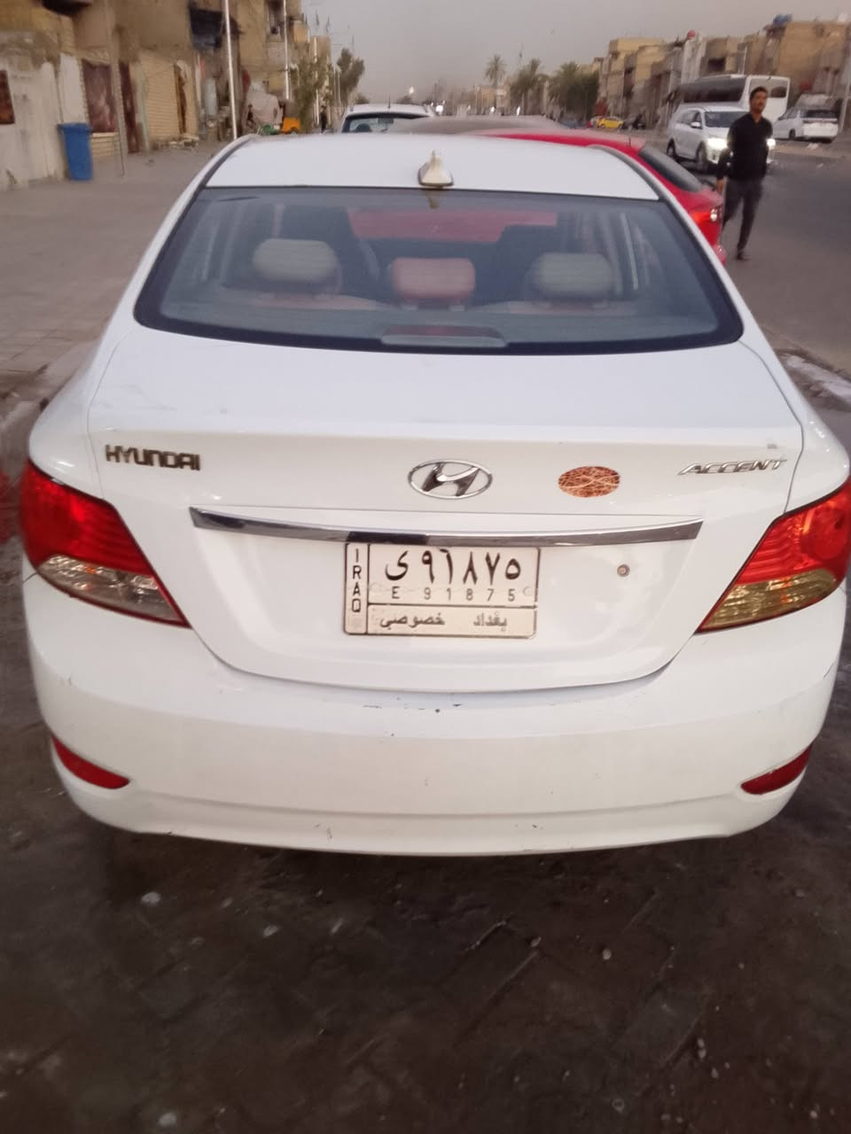السلام عليكم اكسنت 2013 خليجي قطرتين مكفوله من الصبغ فقط ربع الجاملغ الامامي صبغ والباقي مكفوله كير و محرك خير من الله تبريد ثلج العنوان مدينة الصدر السعر 98 
الهاتف ***********
