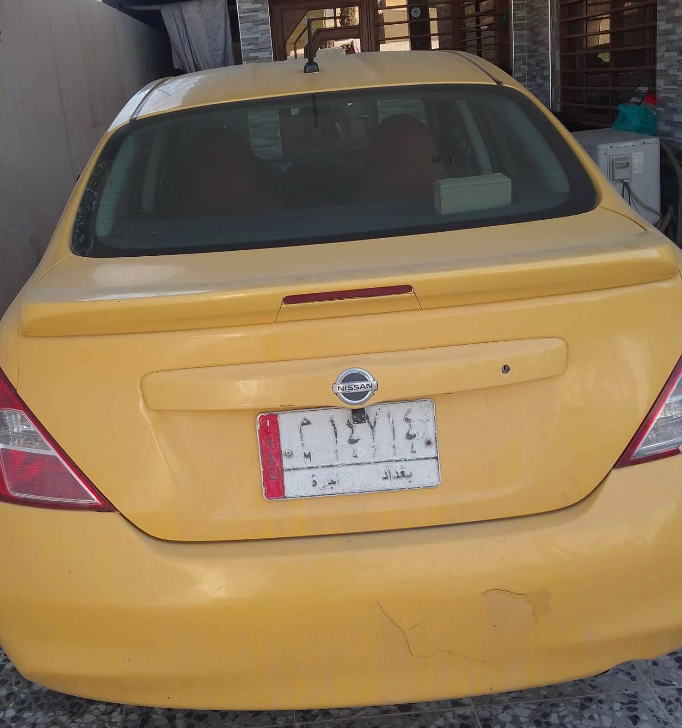 السلام عليكم سيارة نيسان فيرسا موديل 13 أمريكي مكينة مكفوله كير بيه مشكله رقم بغداد السعر 65 بيه مجال ***********  العنوان بغداد جسر ديالى بغداد, العراق
