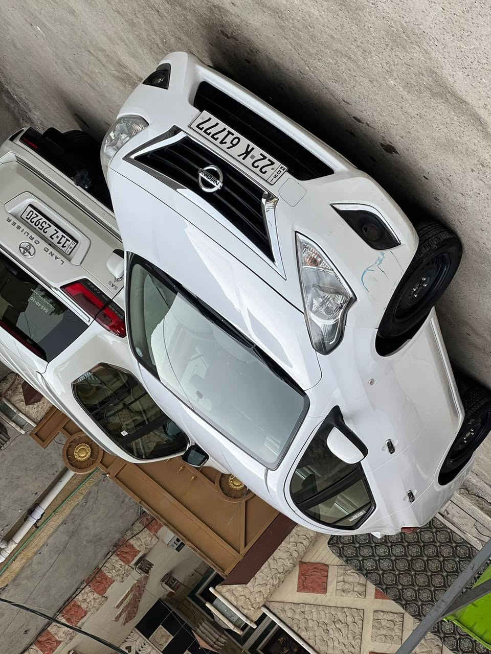 السلام عليكم اخوان  ....
نيسان سني هندي موديل 2021 السيارة جاهزة من كل شيء السعر 110 بيها مجال قليل مكان السيارة ديالى بعقوبه رقم السيارة اربيل الانكليزي بأسمي هزة جديده كله جديد السيارة بدون صبغ بدون تبديل ....
 اني مبدل دهن الكير  من وصل مشيها 100 وهسه ماشيه 105 
دهن المحرك جديد 
رقم ***********
***********
