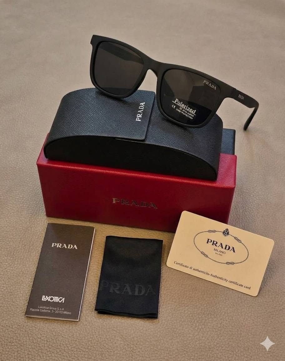 🕶️ نظارة براند ماركة ( PRADA )الإيطالية 🕶️

الكشخة والأناقة وحماية العين تكتمل مع نظارة فاخرة من برادا. اخترنا هذا الموديل بعناية لأنه يتميز بتصميمه الكلاسيكي العصري الذي يناسب مختلف أشكال الوجوه، كما يمكن ارتداؤه مع الإطلالات الرسمية والكاجوال والسبورت في الوقت نفسه.

✨ المميزات:

✅ عدسات Polarizedفلتر متطور لتقليل الانعكاسات والتوهج، يمنحك رؤية نقيه أكثر وضوحاً وراحة أثناء القيادة والتنقل تحت أشعة الشمس.

✅ حماية UV400توفر حماية كاملة من الأشعة فوق البنفسجية الضارة، وتساعد على تقليل إجهاد العين والحد من أضرار أشعة الشمس على المدى الطويل، خصوصاً خلال فصل الصيف الحار والاشعه المتوهجه.

🎁 هدية مثالية لنفسك، لعينيك، ولأناقتك.🎁 كما أنها هدية رائعة لأعز شخص لديك.👩‍❤️‍👨

📦 محتويات العلبة:✔️ النظارة (مطابقة تماماً للصور)✔️ علبة البراند الخارجية✔️ الحافظة الأصلية الداخلية✔️ بطاقة وشهادة البراند✔️ منديل خاص لتنظيف العدسات

💰 السعر: 22,000 دينار فقط

🚚 التوصيل:• بغداد: 3,000 دينار• جميع المحافظات: 3,500 دينار

📲 للطلب ..واتساب ***********

الكمية محدودة، سارع بالحجز قبل نفادها
