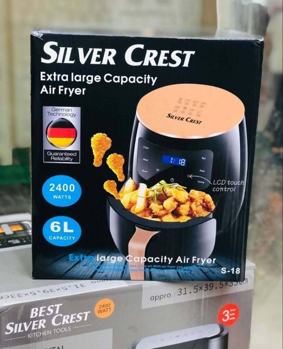 ارخص قلايه هوائيه
SLLVER CREST🇩🇪
Extra large Capacity Air Fryer 2400W - 6L
قلاية هوائية صحية من ماركة سيلفر كرست الألمانية سهلة الاستخدام والتنظيف حجم ٦ لتر تكفي دجاجة كاملة قلاية بدون زيت صحية ومفيدة لاهل الضغط والسكر شاشة تعمل بالمس و برامج معدة للطعام وبقدرة ٢٤٠٠ واط تتميز بتقنية الهواء السريع والتحكم في درجة الحرارة القابلة للتعديل

✅المميزات :-
💥خاصية قفل الأمان: تتوقف عند فتح الباب 
💥متوفر اللون الاسود فقط   
💥تشوي وتقلي بدون قطرة زيت 
💥تجفف فواكة 
💥قدرة ٢٤٠٠ واط 
💥 مروحة لتوزيع الحرارة
💥حجم كبير سعة ٦ لتر
💥لوحة تحكم رقمية ديجيتال سهلة اللمس
💥 تتضمن ٦ برامج طهي مختلفة
💥امكانية التحكم في الحرارة: اعلى, اسفل
💥 وخاصية تحديد درجة الحرارة والوقت درجة الحرارة بين 25 -200 درجة سيليزية تحديد الوقت 30 دقيقة 
#الاصلي المنشأ ألمانية 🇩🇪💯
السعر اكتب تم بل تعليقات يوصلك السعر تلقائي 
🚘يوجد خدمة توصيل لجميع محافظات العراق ٤ الاف🚘


**إذا كنت صاحب هذا الإعلان وتريد حذفه لأي سبب، رجاءا أرسل رسالة إلى الدعم الفني**
