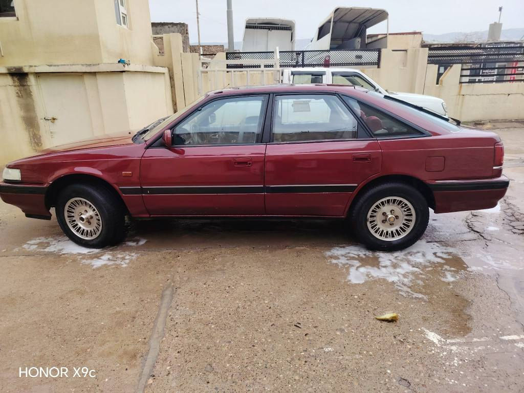 سەرەتا بە ناوی خوای گەرە 
مازدا ٦٢٦
رەقەم (سلێمانی)

سەنەوی ٢٠٢٨نوێە
8بەخ 
مۆدیل 1990
٤ جام کارەبا 
ئاوێنە کارەبا 
ویل کەپ 
بێ دەعم و لیدراویە 
کامل جەلاتینە لەسەر ساخی  
گێڕ و مەکینە و تەقەو ڕەقەی بەشەرت 
کارەبای و هەموو گیانی ئیش ئەکات 
هیچ نوقسانیەکی نیە و زۆر جایزە  ماڵی دۆستە 
ژمارەی خاوەن: *********** كويسينجاك, أربيل
