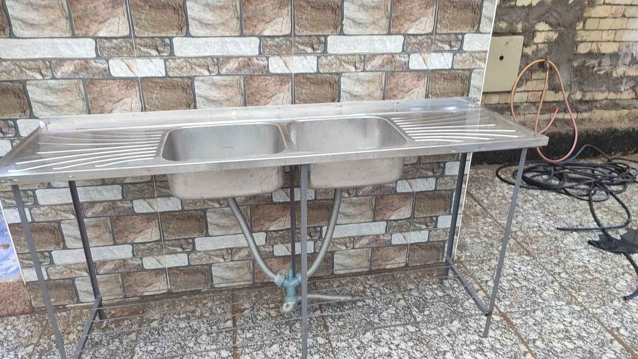 سنك مطبخ حوضين للبيع السعر 65 الف مكاني الرمادي *********** الرمادي, الأنبار
