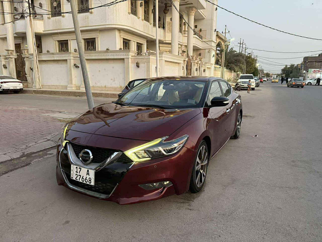 نيسان مكزما 2017
حادث امريكا تبديل صندوك وصبغ الجاملغين الخلفيات بدون ارباك 
ماشيه 170كيلو متر 
بسمي محرك مكفول 6سلندر 
كير مكفول 
تبريد وتدفئه شغالات 
ولا كلوب بالدشبول 
كهربائيات فول ولا دكمه عطلانه 
للتواصل ***********
موجود ع الفيس و الوتساب. 
سعرها 110وبيها مجال بسيط سعر اكسنت 
السيارة جلد كشنات كهرباء تدفئه كشنات 
تحكم ستيرن بصمه شاشه ماوس 
اسف ع الاطاله السماوا, المثنى
