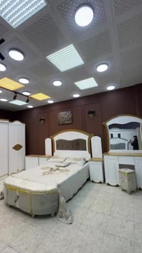 نجاره عراقيه • سرير 200×160 • ٦ ارجل