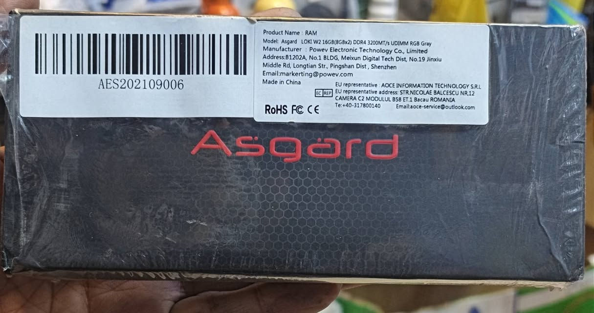 رام pc 

DDR4 

8G X 2

3200 سرعه

RGB

للتواصل وتساب ***********

توصيل جميع محافظات العراق 5 الاف

