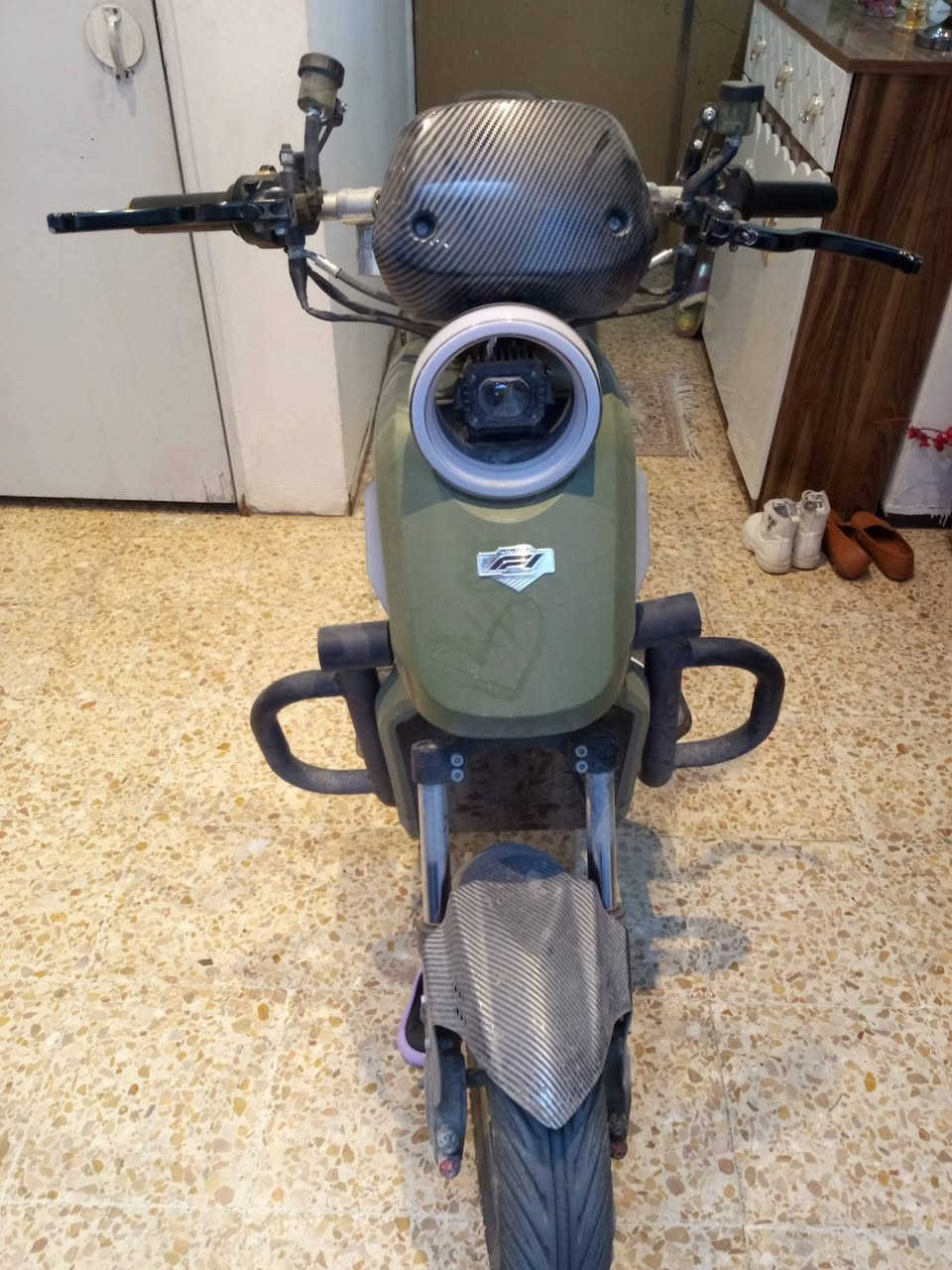 دراجة شحن محدثة بطاريات 6 بحالة ممتازة للبيع موجودة بالصالحية السعر المطلوب 950 وبيها مجال قليل ***********
