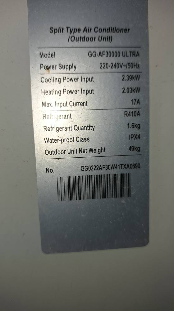 سبلت عمودي (جنرال كولد) حجم طنين و نصف
نضيف جدا و حديث
غاز 410 
مقاوم للمناخ الحار جدا (T3)
وضع شركة غير داخل للصيانة
السعر 600 الف 
العنوان الموصل شارع تلكيف مقابل الجماسة موصل, نينوى


**إذا كنت صاحب هذا الإعلان وتريد حذفه لأي سبب، رجاءا أرسل رسالة إلى الدعم الفني**