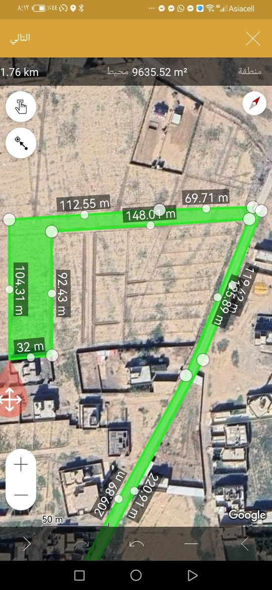 تركلان قطع سكنية للبيع يبعد عن شارع ١٥٠ متر
طابو زراعي بسم جدي محمد عبدالمعين يعني تاخذ وفكرك مرتاح مو كلك ينباع شلع ٣٠٠٠  واجه ٣٢ والعمق ٩٣
لو على شكل قطع كما موضح بالصورة شلع ٦٥ مليون  لو القطعه سكنية  الأولة ركن ١٥ مليون  والأخير ٢٠ وبي مجال والباقي على ١٢ مليون  والشارع خاص بهذا القطع يعني ماكو بيت كدامك موجود كهرباء ومي ومدارس وجوامع وقريب للعيادة وصيدليات ومول  واسواقات للاستفسار اتصال بالرقم التالي *********** وكل القطع بي مجال
