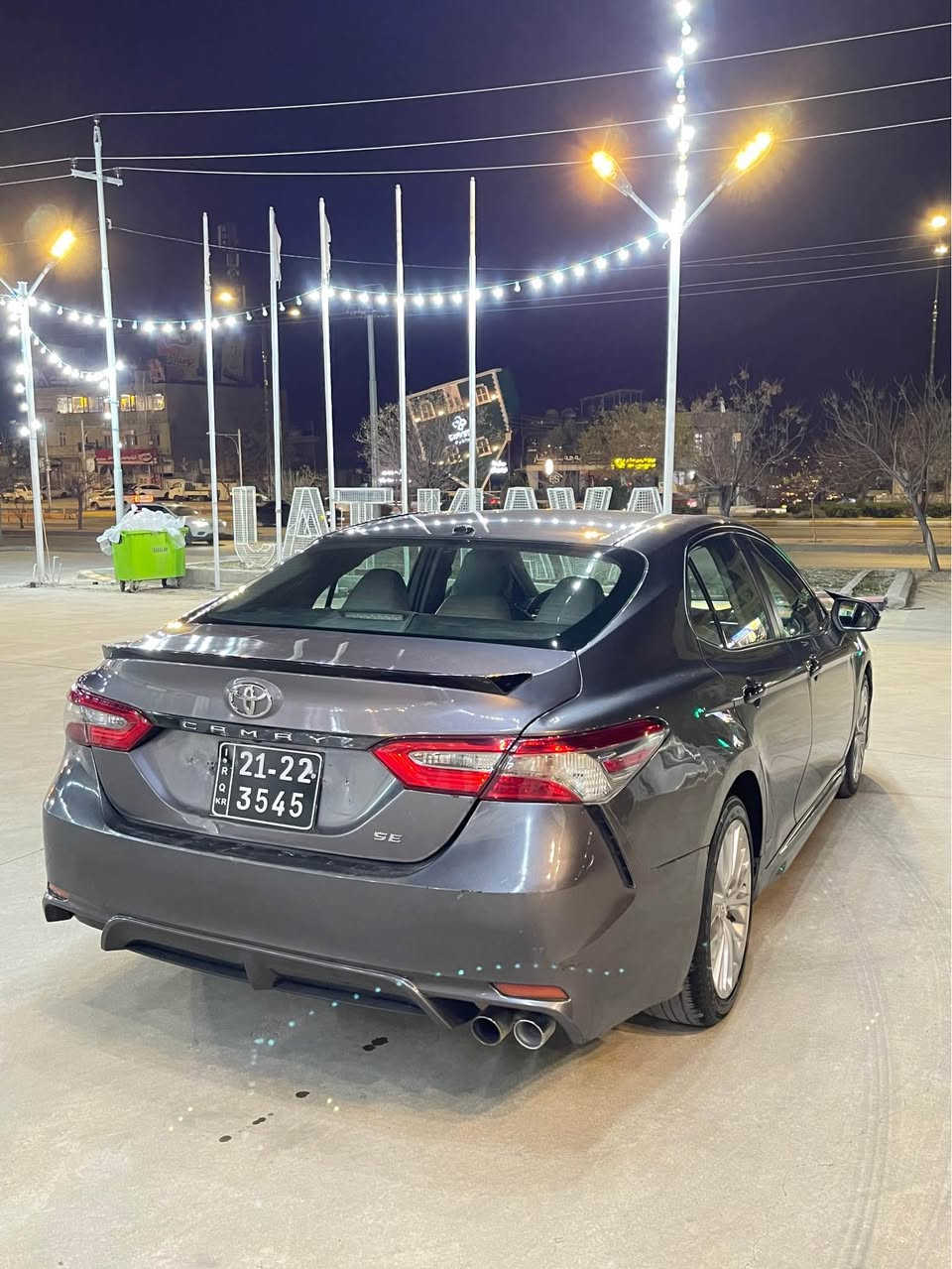 تۆيتا کاميری 2018 SE  مواسە فات ئە مريکی ساخ ساخە سەيارەکە گێرو مە کينە بە شەرت  چوار پارچە بۆياخى ئه مريكايه  داعمو ليدراوى نيه پێشی کەپسە    بێ ڕەقەمی دوبە يە   

سعرى 102$ گەڵا
***********
*********** السليمانية, العراق
