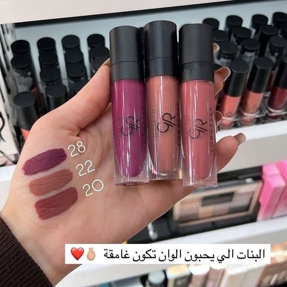 حمر كولدن روز♥️ الاصلي 
حمرة سائلة تدوم طويلا مرطبه ثابته وناشفة ومثالية لا تسبب جفاف الشفاه 💕
السعر 5.000


**إذا كنت صاحب هذا الإعلان وتريد حذفه لأي سبب، رجاءا أرسل رسالة إلى الدعم الفني**