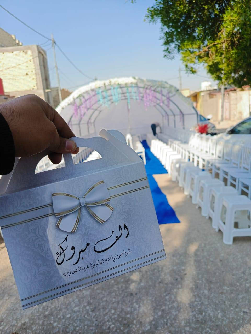 خَلّي مناسبتك ويّانا مميّزة ✨
يتوفّر جادر خطوبة أبيض 🤍
بطول 10 أمتار وعرض 4 أمتار بسعرٍ مناسب.
يشمل:
75 كرسي
40 طبلة
أرضية حمراء أو زرقاء حسب الطلب
سجادة استقبال
تزيين ورود
بورد ترحيب مع مرآة جانبية
يتوفّر لدينا توصيل إلى بابل وكربلاء
للحجز مراسلة الصفحة أو الاتصال على الرقم التالي ***********
