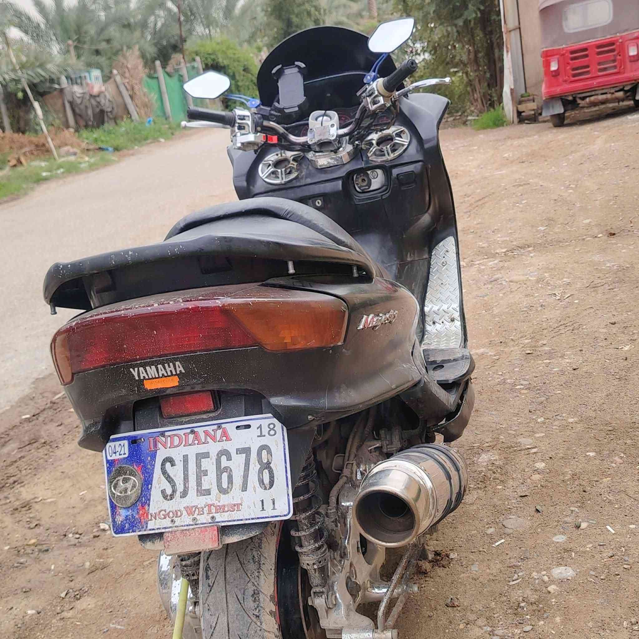 دراجه majesty للبيع المكان ناحية جديده الشط السعر 800الف وبيه مجال حك الجيه *********** و اتصال واتساب
