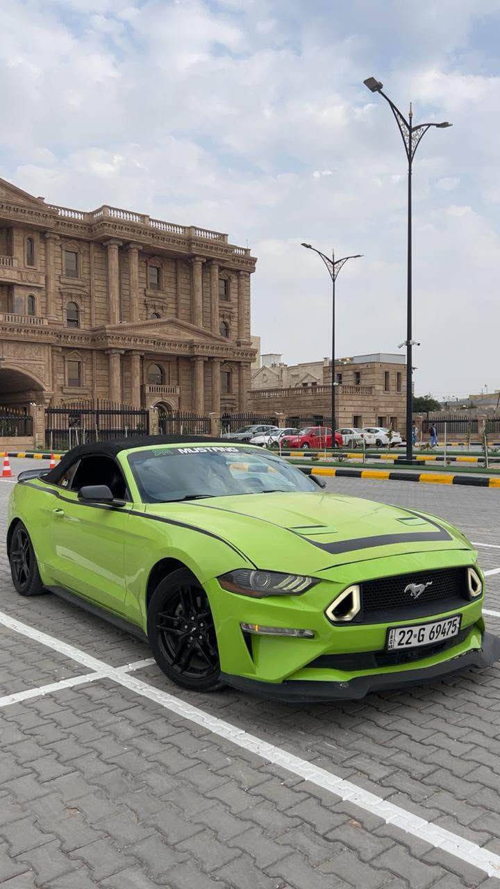 Ford mustang 2020 ecobost
فورد موستنك 2020 ايكو بوست كشف 
لون اخضر فسفوري بلادي
نسخة ال55th

فول مواصفات للاخير 
دشبول سبع اللوان 
عينة سبع اللوان
شاشة سنك 3 
اشارات وتدفئة بالمراية 
كشنات جلد تدفئة وتبريد 
وكل مواصفات الفول بيهة
تبريد ثلج 
كير ومكينة بالجيس 
عليهة كت كامل RTR
جنح RTR
السيارة مسويلهة ادامة كاملة ما تصرف عليهة اي شي
السعر148 وبيه مجال بسيط للشراي
عندك اي سؤال اتصل على رقمي 
وبخدمتك *********** البصرة, العراق
