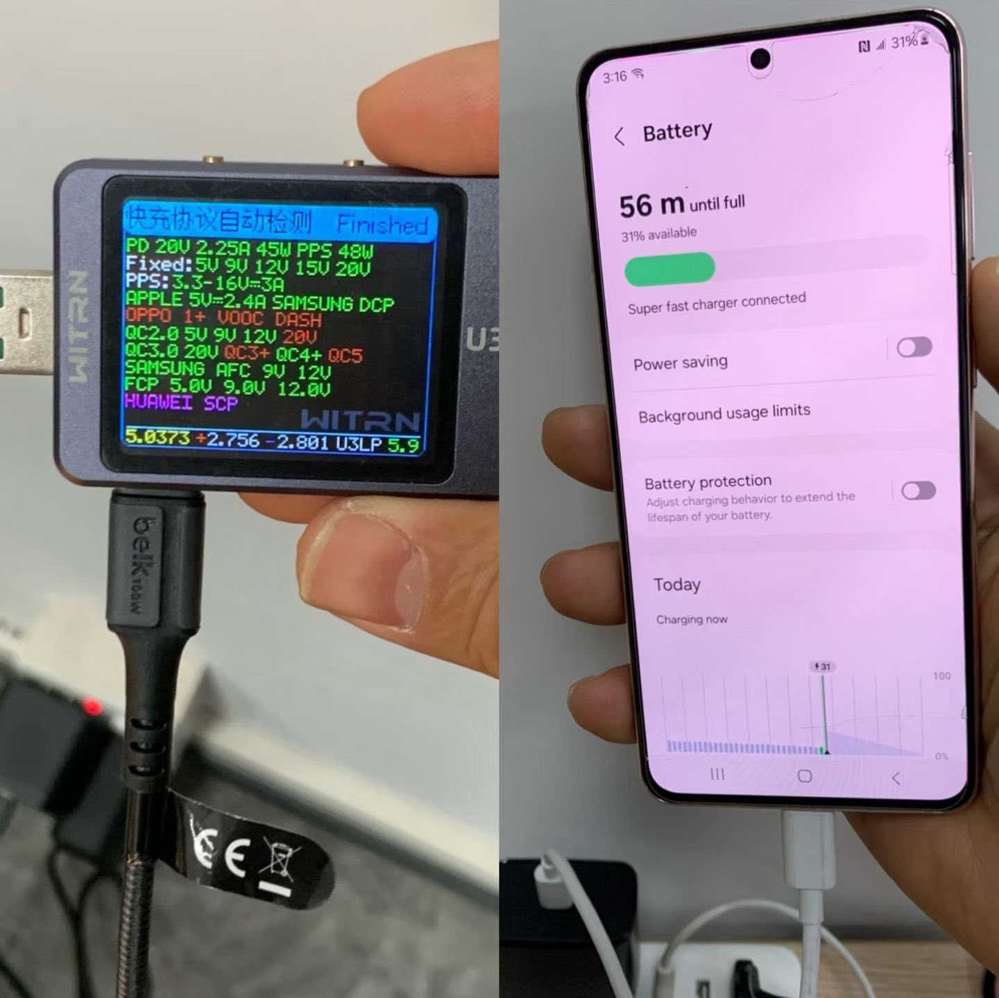 48W Original PD3.0 Super Fast Charger
Made for Samsung 45W Phones!
Supports Huawei Super Fast Charging
Double Layer Shock & Fireproof Protection
Plugs Made of Pure Copper Material
Weight over 70gram without adding iron!
Fully Tested Quality Guaranteed!
High Quality Charger in US Plug!
270 pcs Per Carton
Stock Ready to Ship!

#cnwlinks #cnwlink #stock #charger #PDcharger #superfastcharger


**إذا كنت صاحب هذا الإعلان وتريد حذفه لأي سبب، رجاءا أرسل رسالة إلى الدعم الفني**